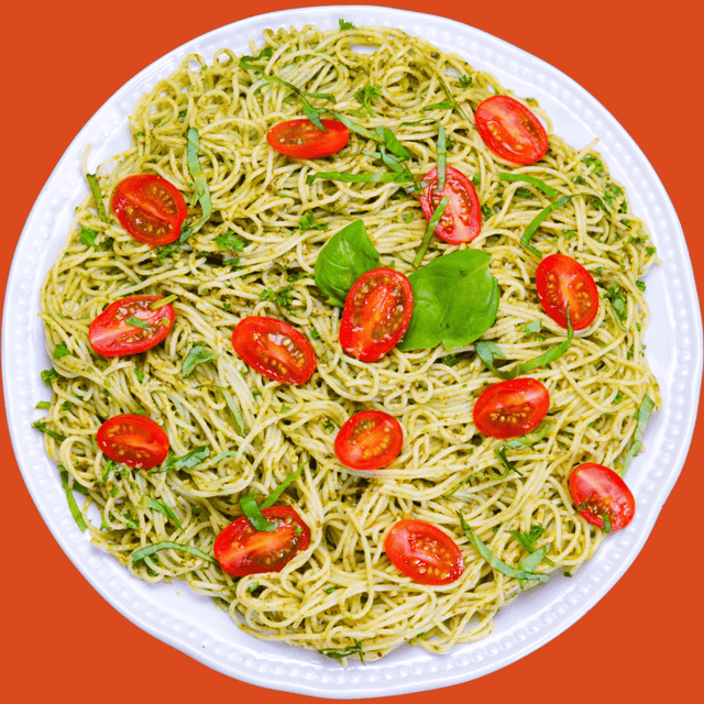 Spaghetti an Basilikumzitronen Pesto - Eat Unique