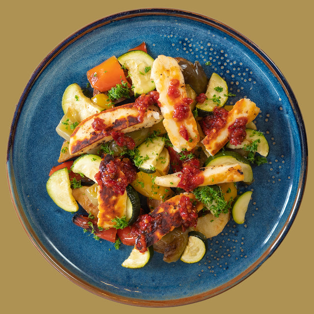 Halloumi Gemüsepfanne