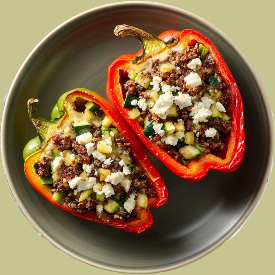 Stuffed bell peppers with beef