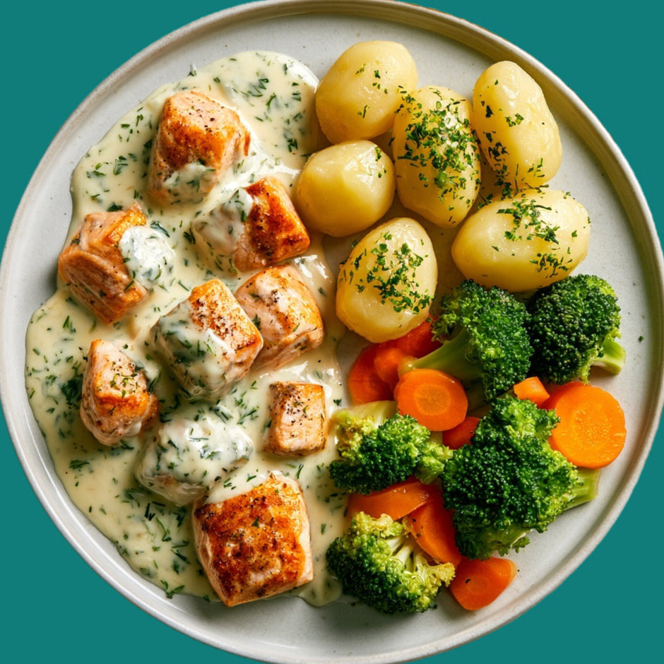 Lachs mit Salzkartoffeln