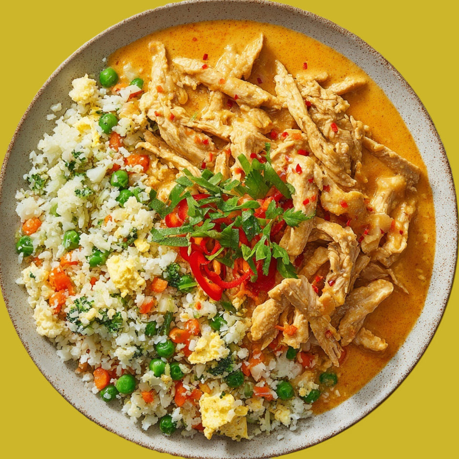 Pananeg Curry Blumenkohlreis