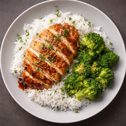 Chicken with Rice and Broccoli