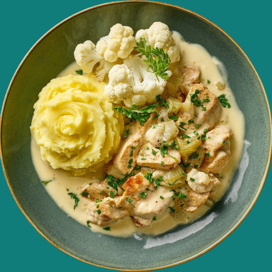 Pouletrahm Kartoffelstock