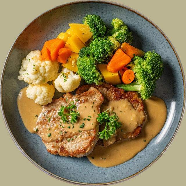 Rahmschnitzel Gemüse