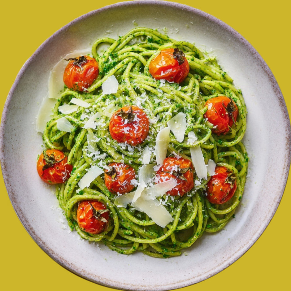 Spaghetti an Bärlauchpesto