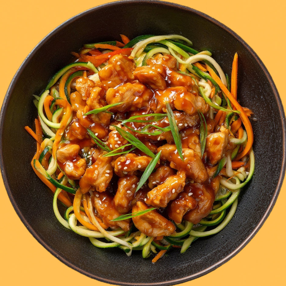 Sweet Sour Chicken Zoodles