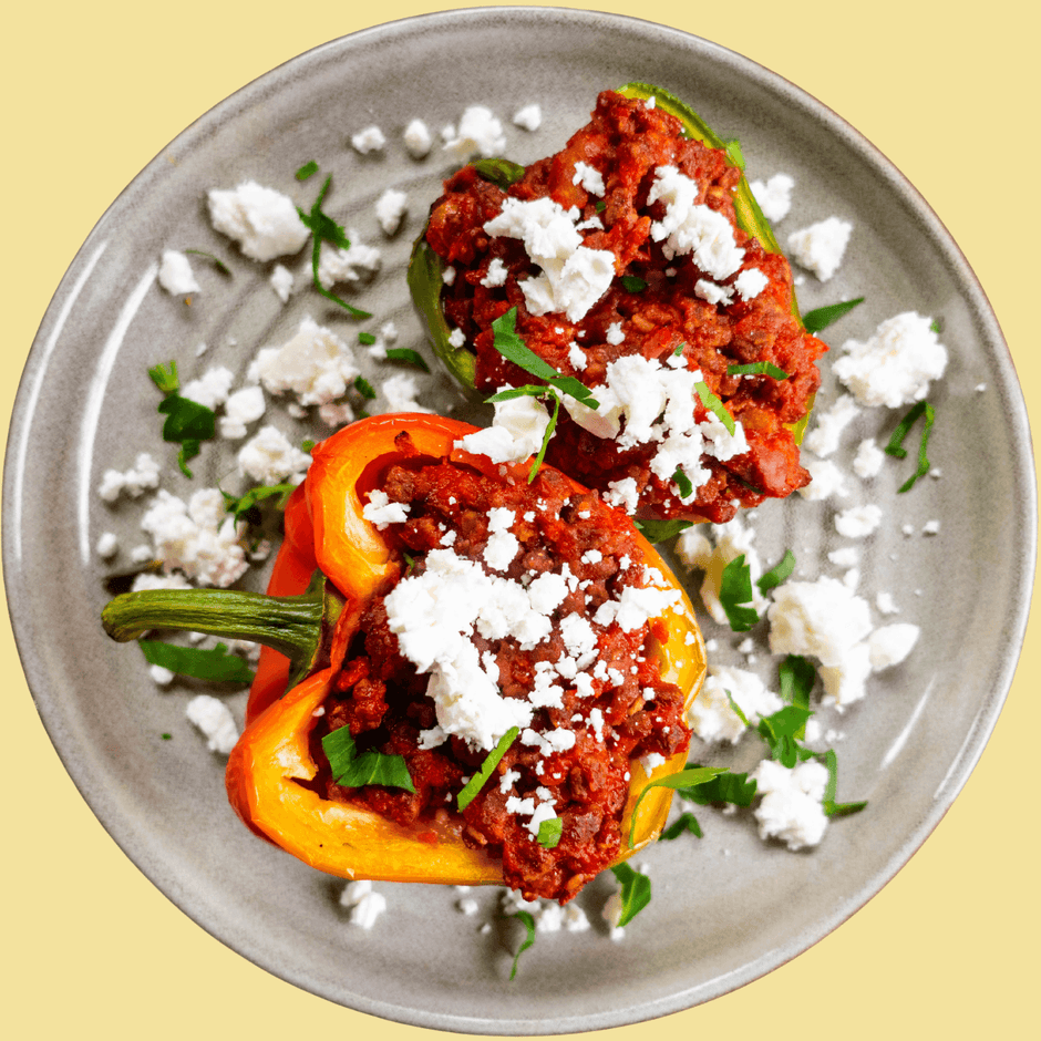 Gefüllte Peperoni mit veganem Feta - Eat Unique